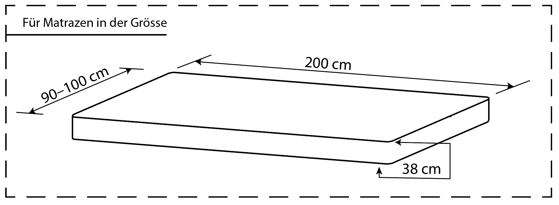 Fixleintuch 90-100 cm